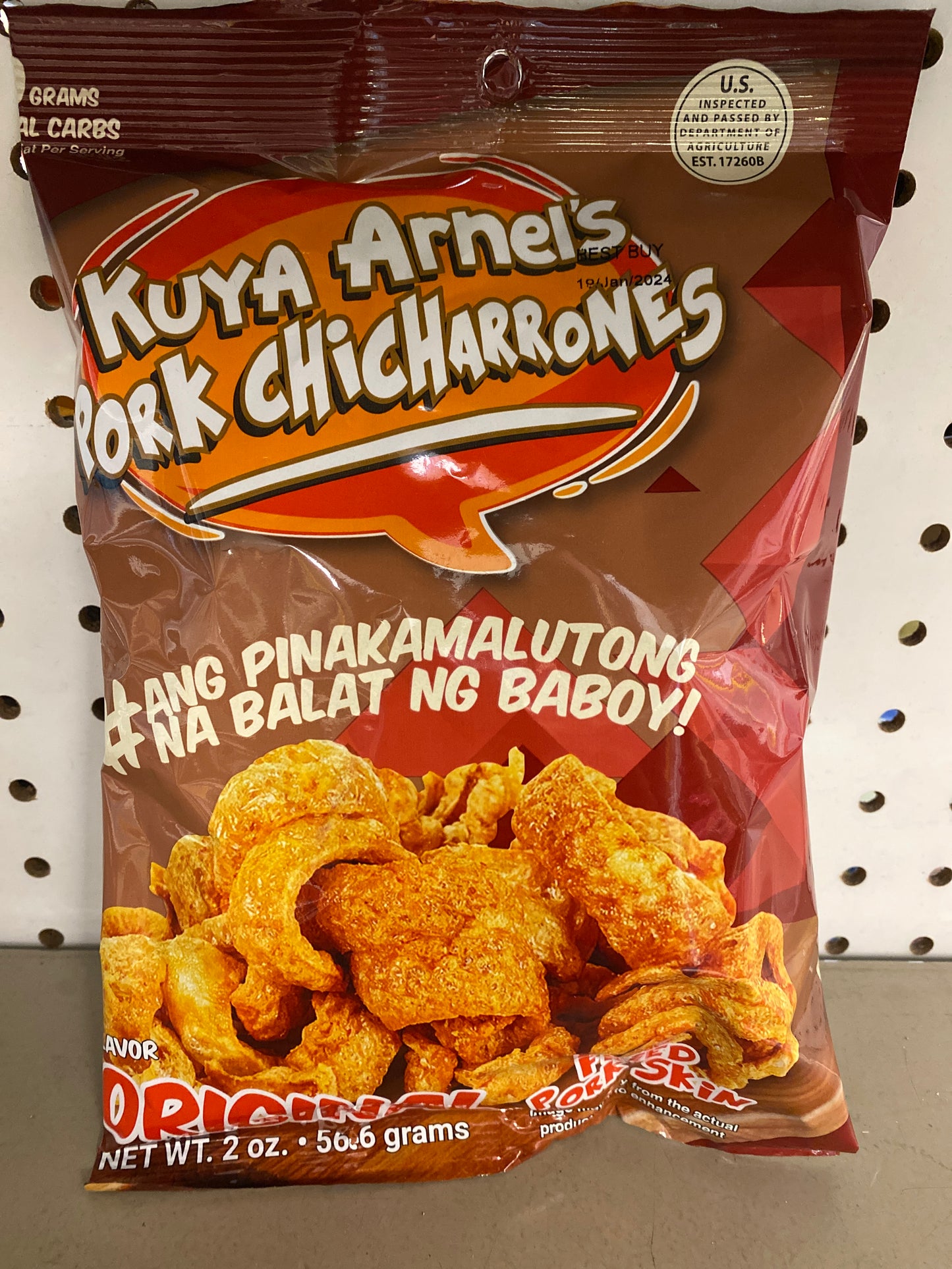 Kuya Arnels Pork Chicharrones -2oz