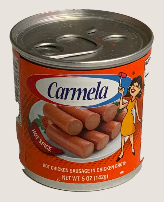 Carmela Hot Chicken Sausage in Chicken Broth - 5 oz