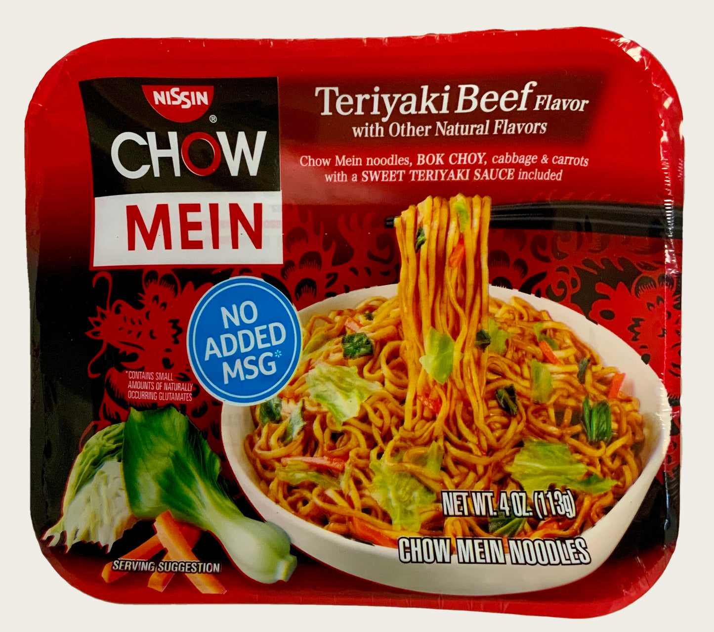 Nissin Chow Mein Teriyaki Beef Flavor - 4 oz