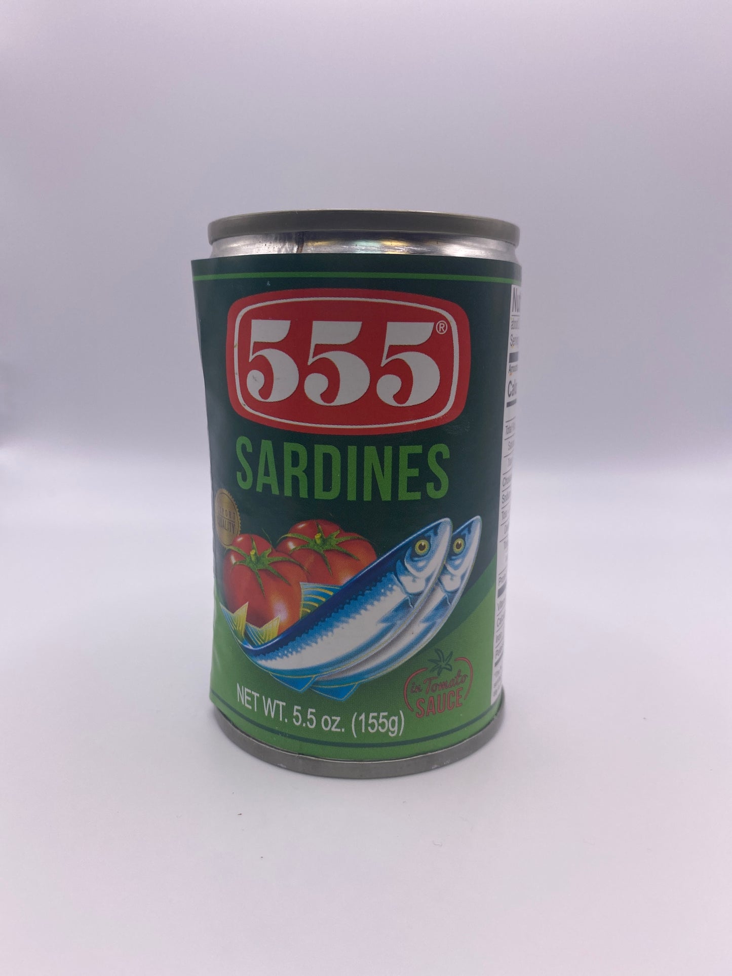 555 Sardines In Tomato Sauce - 5.5oz (sardinas)