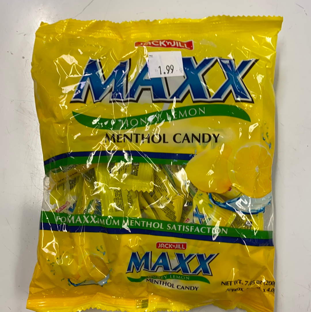 Jack ‘n Jill Maxx Honey Lemon Menthol Candy - 7.05 oz