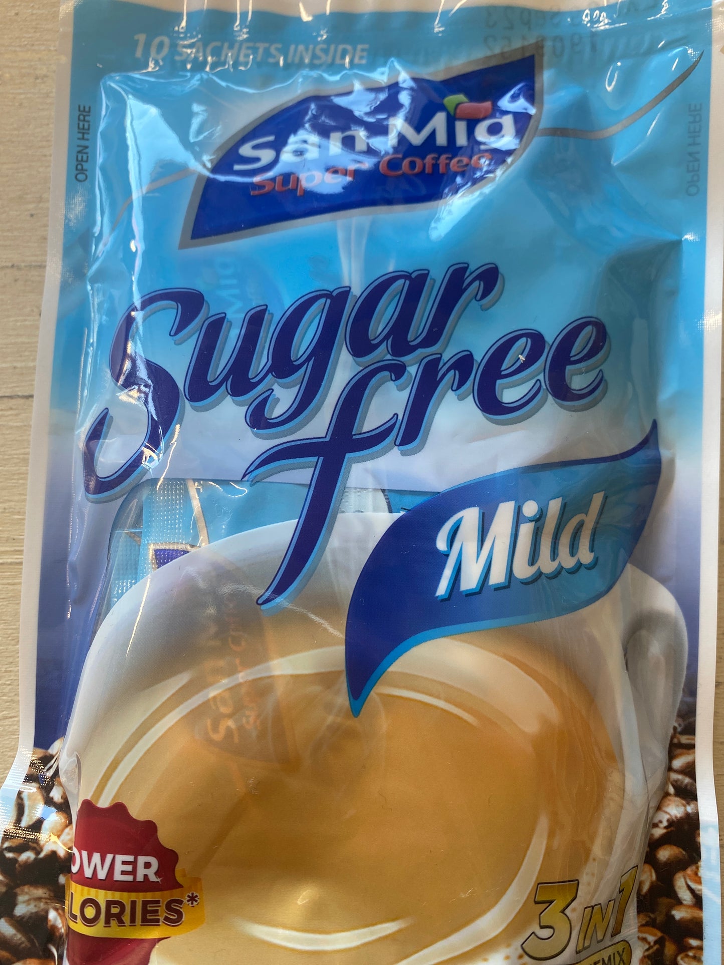 San Mig Sugar Free Mild 3-in-1 Coffee - 10 pack