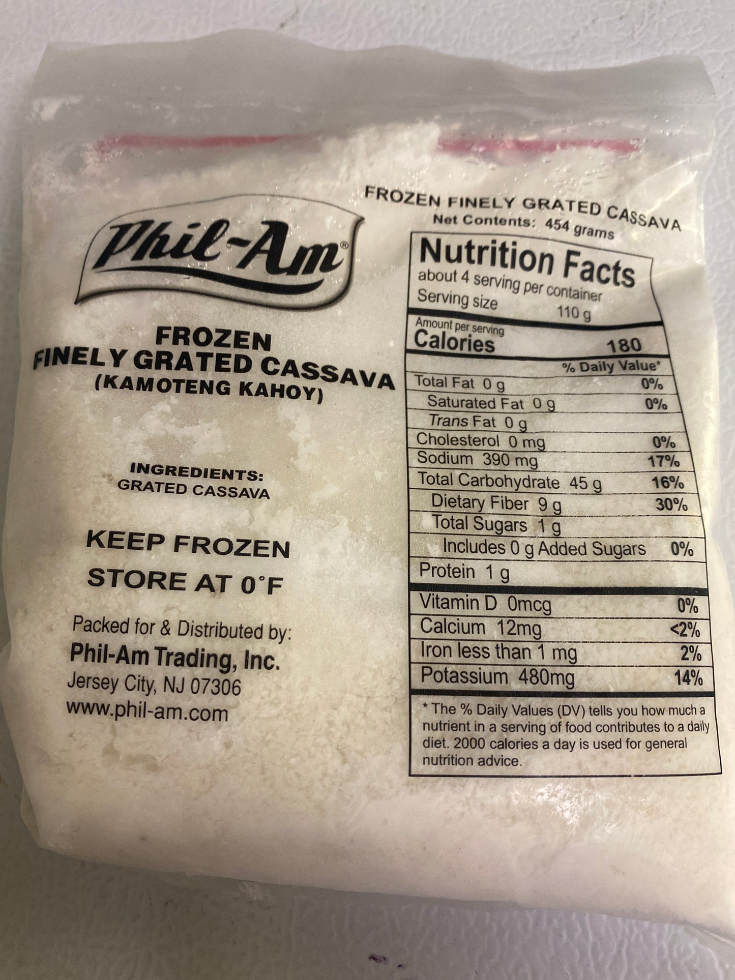 Phil-am Grated Frozen Cassava - 16 oz
