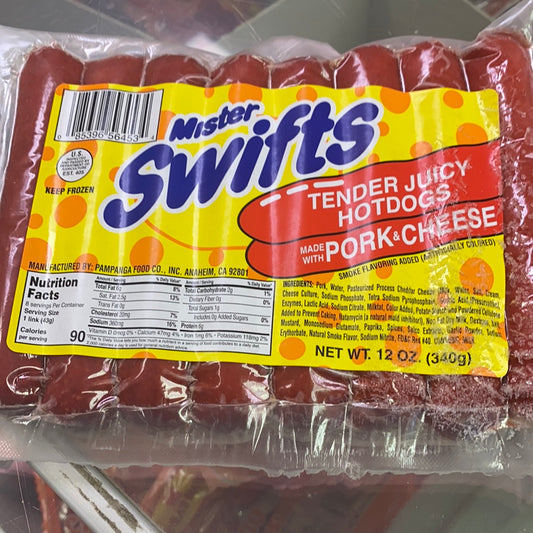 Mister Swift Hotdog with Cheese - 12 Oz.