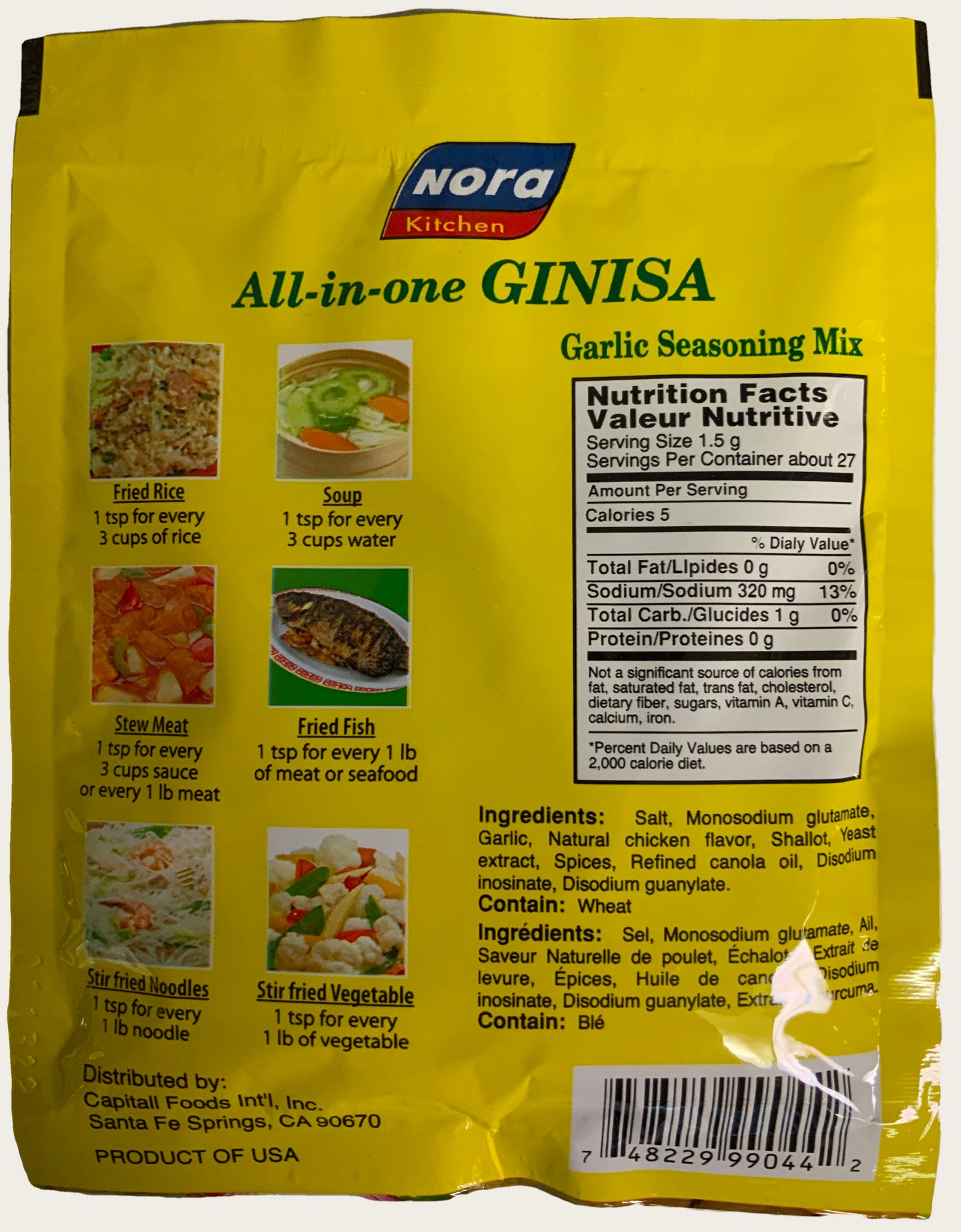 Nora All-In-One Ginisa Garlic Seasoning Mix - 1.4 oz