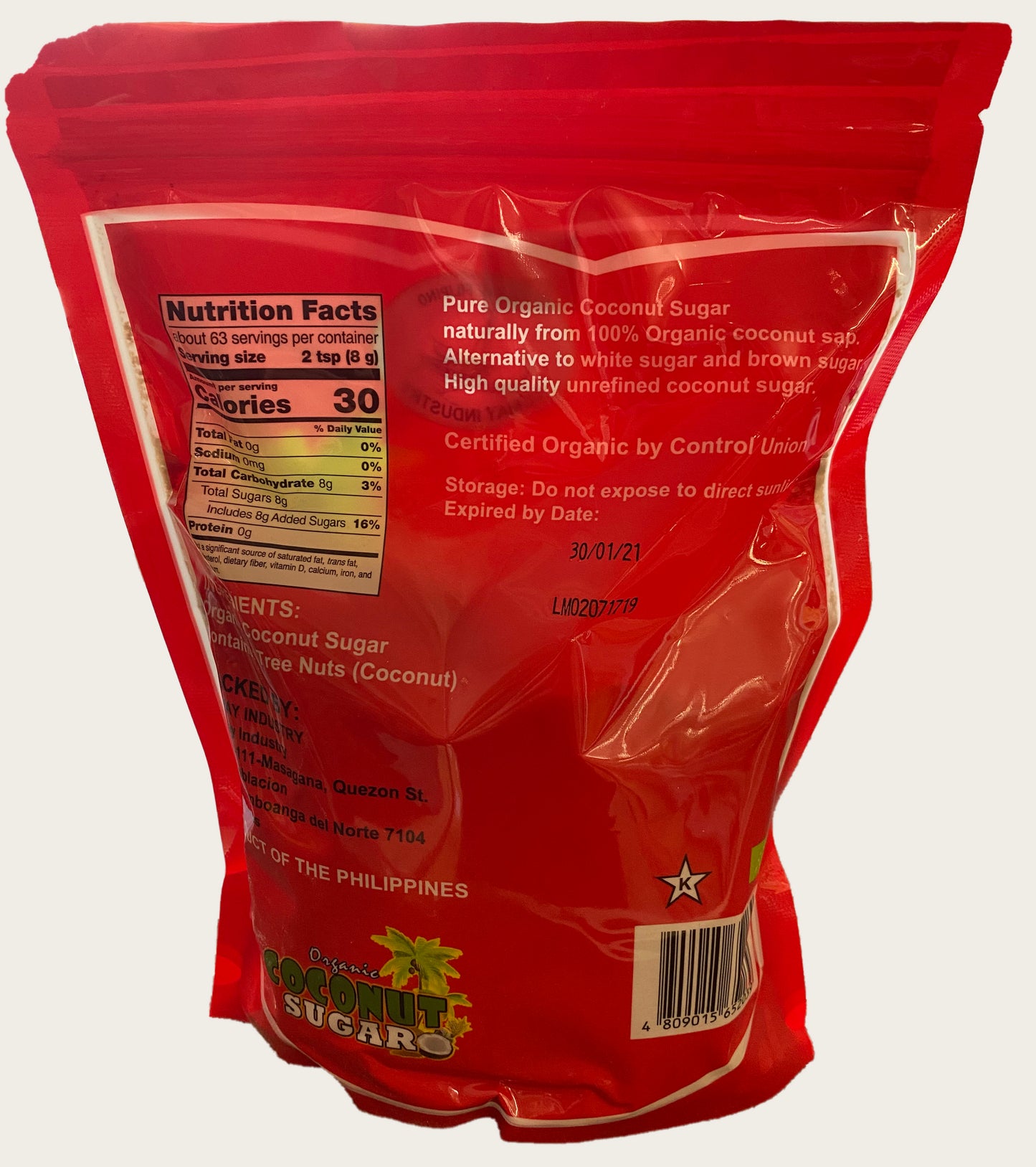 Lumay Industry Organic Coconut Sugar - 1.1 lbs