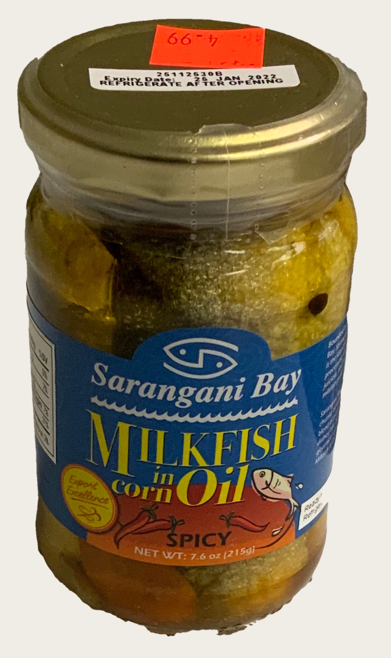 Sarangani Bay Milkfish in Corn Oil Spicy - 7.6 oz